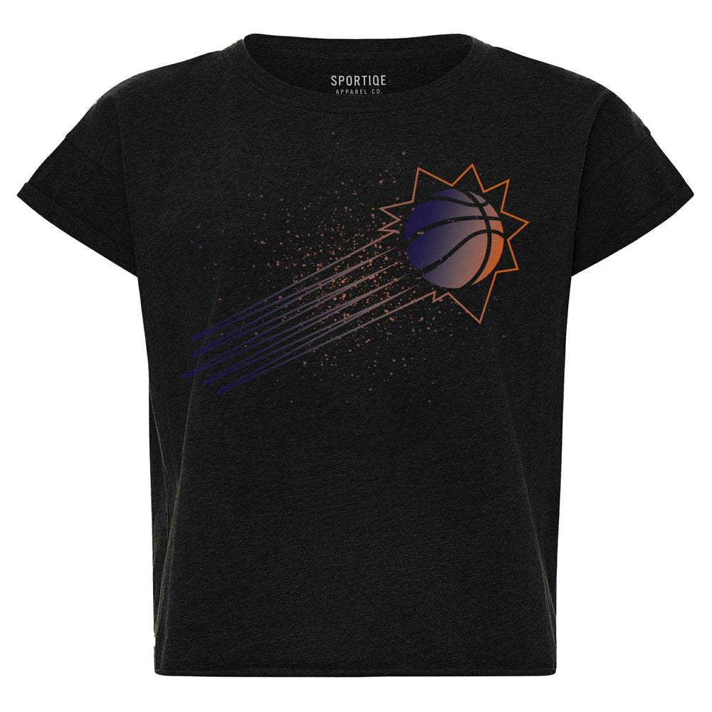 Phoenix Suns Sportiqe Women's Cropped Genuine Issue Collection Alana T-Shirt On Sale