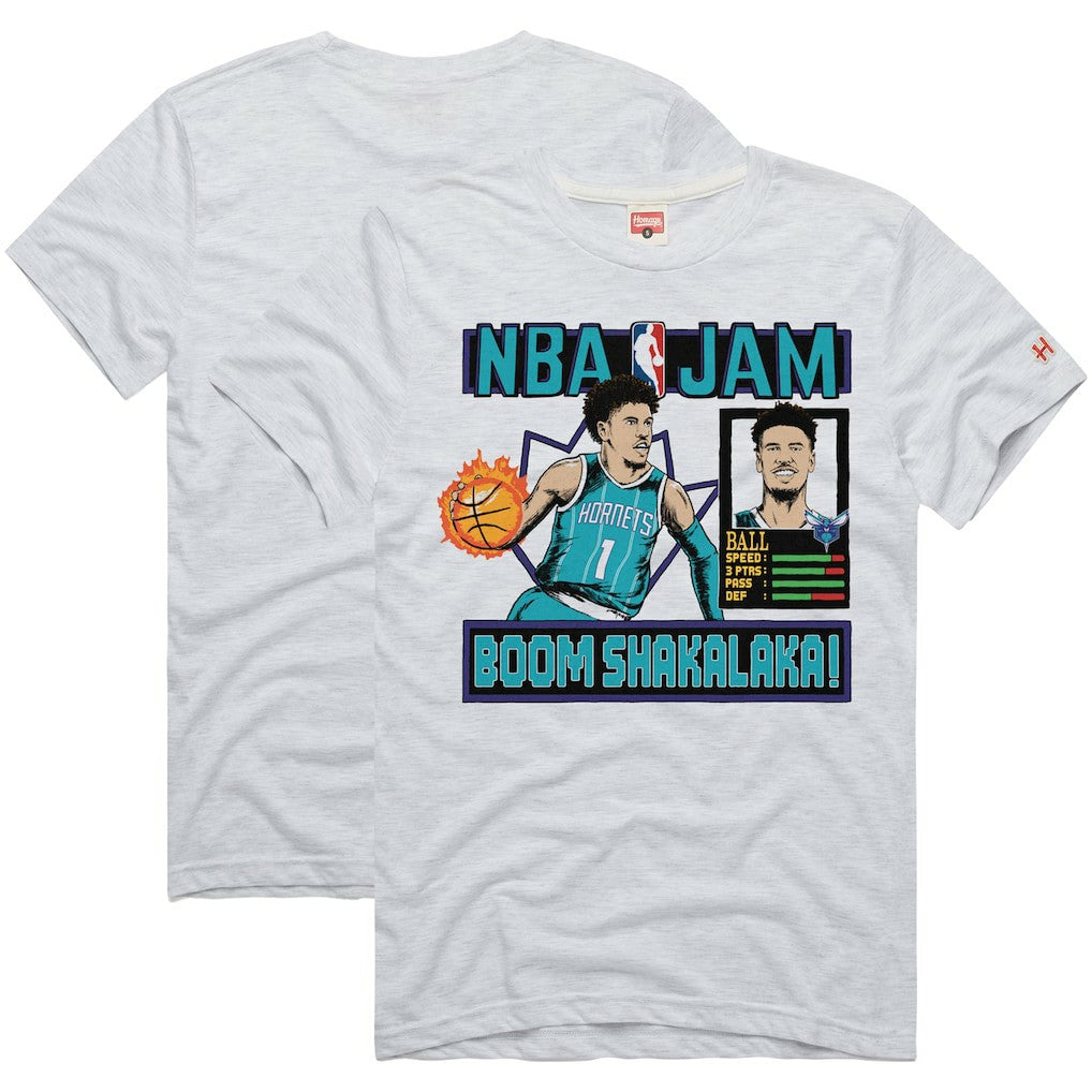 LaMelo Ball Charlotte Hornets Homage Unisex NBA Jam Tri-Blend T-Shirt Outlet