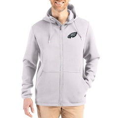 Philadelphia Eagles  Cutter & Buck Roam Epic Comfort Recycled Full-Zip Hoodie Jacket