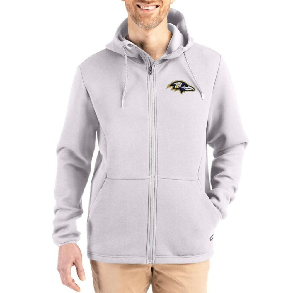 Baltimore Ravens  Cutter & Buck Roam Epic Comfort Recycled Full-Zip Hoodie Jacket