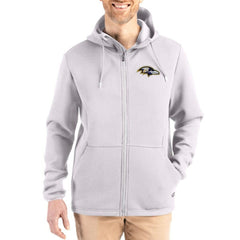 Baltimore Ravens  Cutter & Buck Roam Epic Comfort Recycled Full-Zip Hoodie Jacket