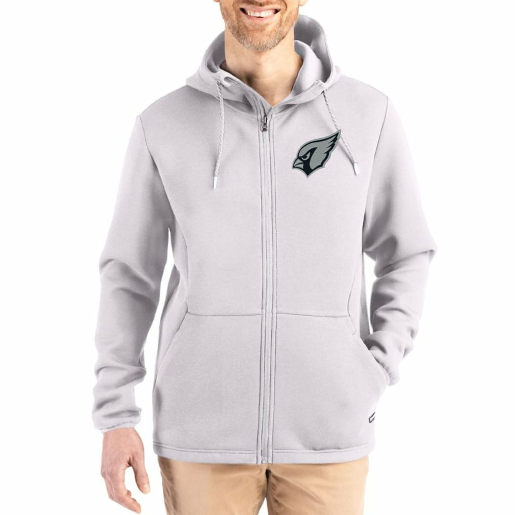 Arizona Cardinals  Cutter & Buck Roam Epic Comfort Recycled Full-Zip Hoodie Jacket
