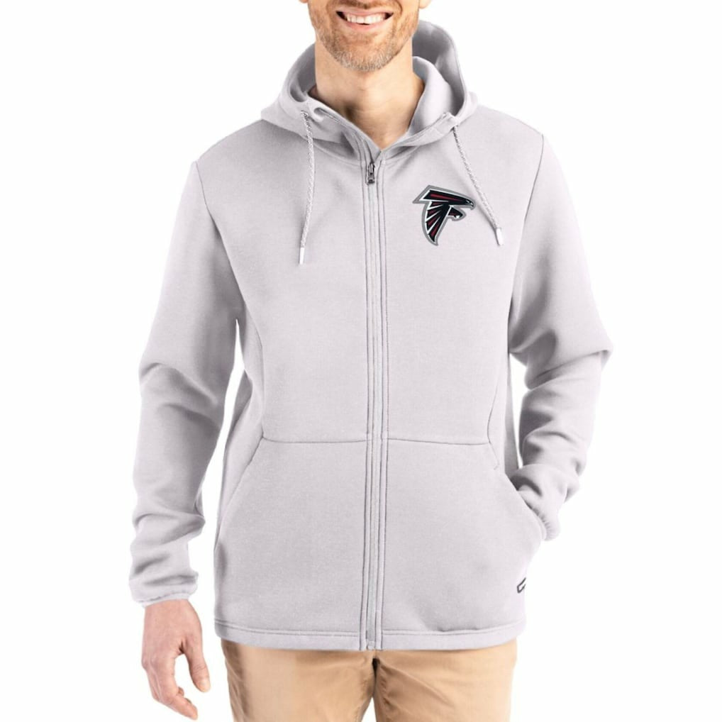 Atlanta Falcons  Cutter & Buck Roam Epic Comfort Recycled Full-Zip Hoodie Jacket