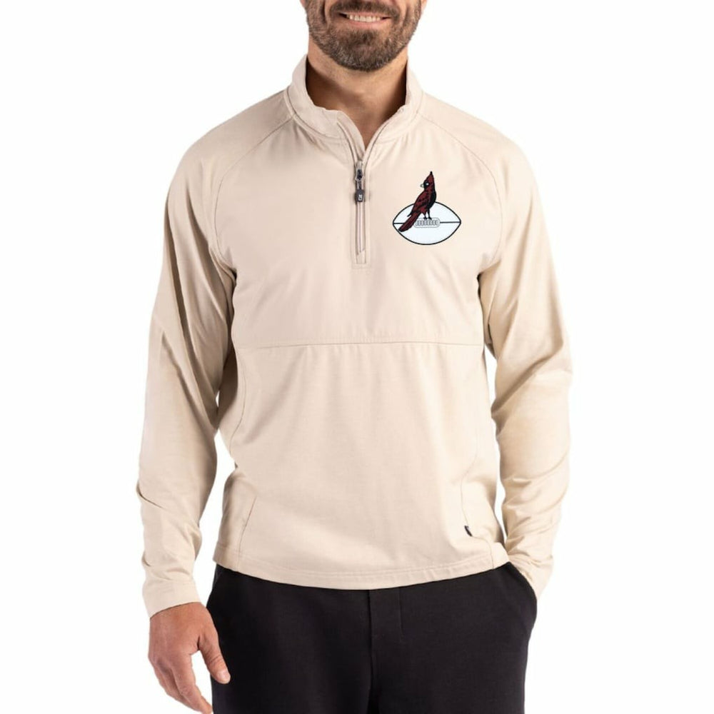 Arizona Cardinals  Cutter & Buck Adapt Eco Knit Hybrid Recycled Quarter-Zip Jacket