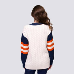 Houston Astros Lusso Women's Shyla Knit V-Neck Full-Zip Sweater | MLB Sale