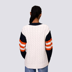 San Francisco Giants Lusso Women's Shyla Knit V-Neck Full-Zip Sweater | MLB Online