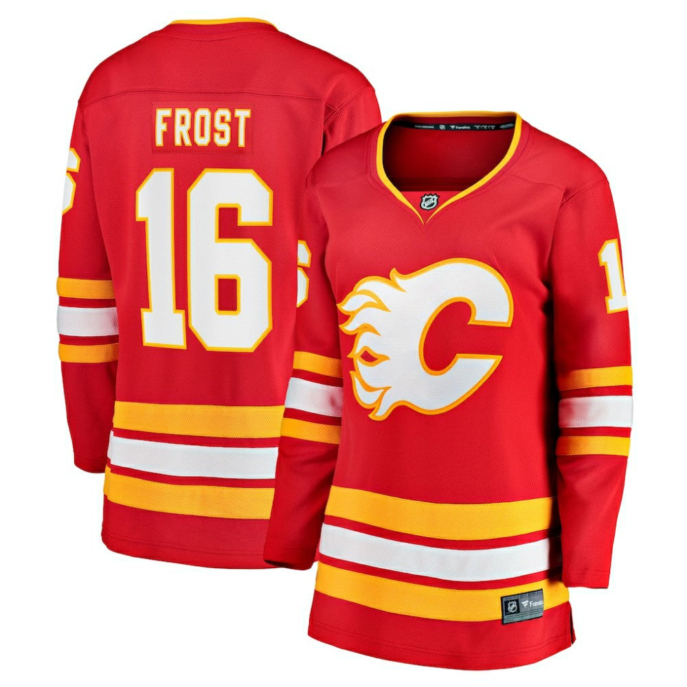 Morgan Frost Calgary Flames Fanatics Women's Home Breakaway Jersey On Sale