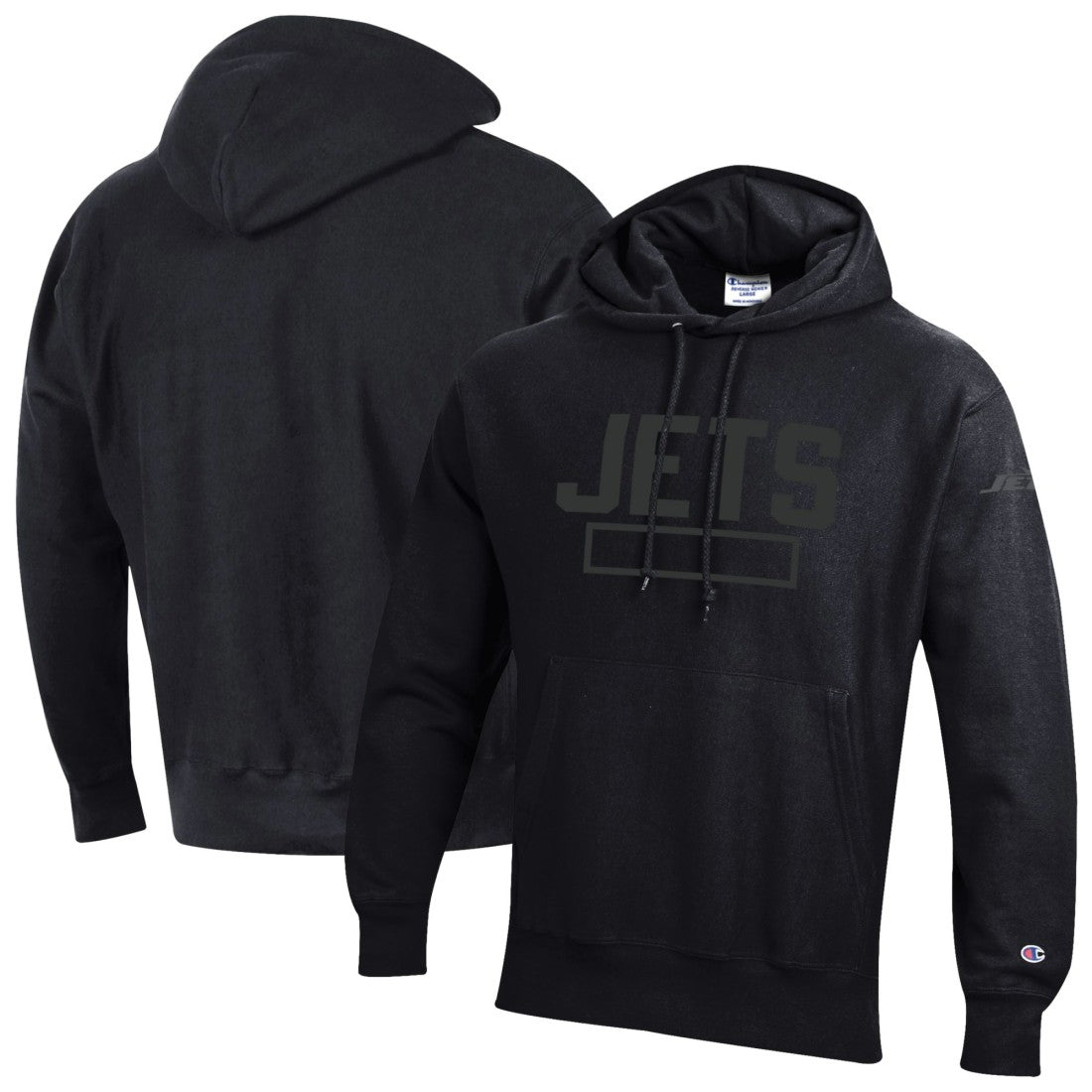 New York Jets Champion Tonal Reverse Weave Fleece Hoodie