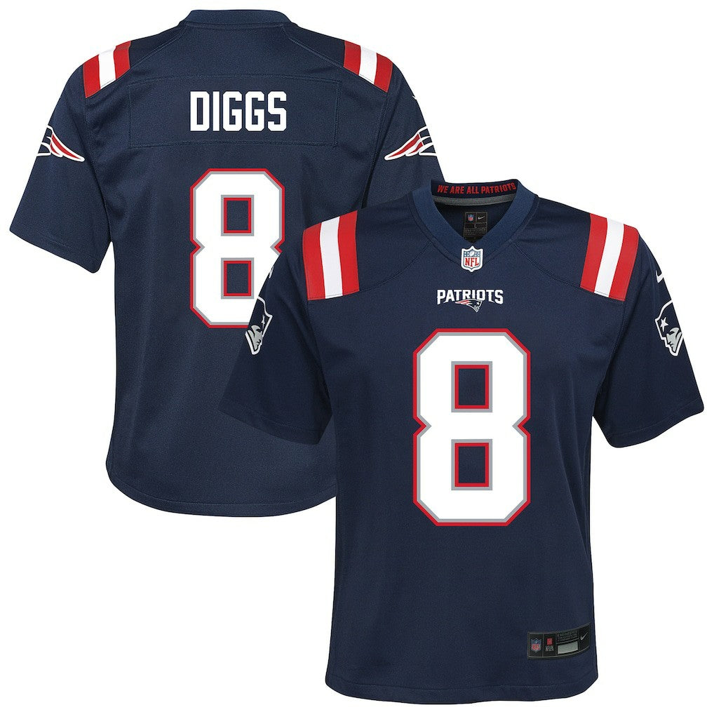 New England Patriots Nike Stefon Diggs  Youth Team Game Jersey