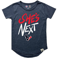 Houston Texans  Wes & Willy Girls Youth She's Next Garment Washed T-Shirt