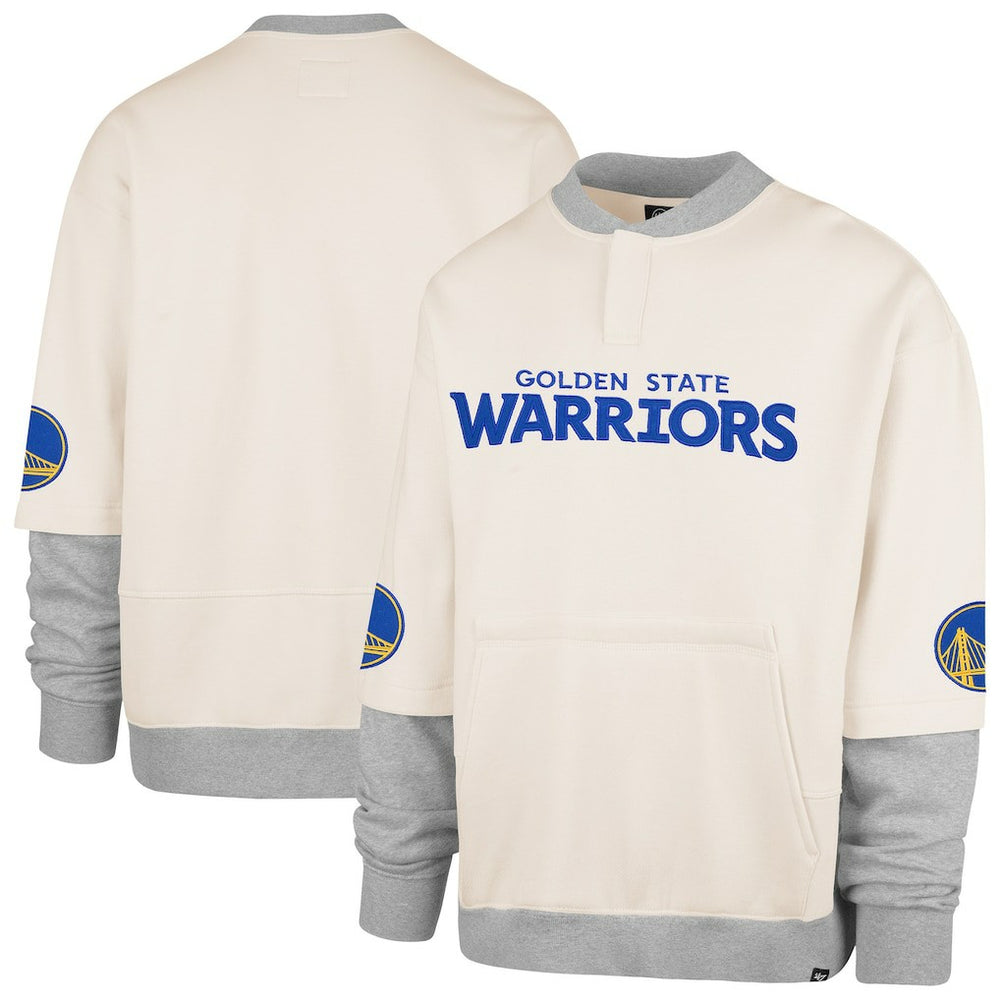 Golden State Warriors '47 Crossover Collection Trifecta Double Layered Fleece Sweatshirt sale On Sale