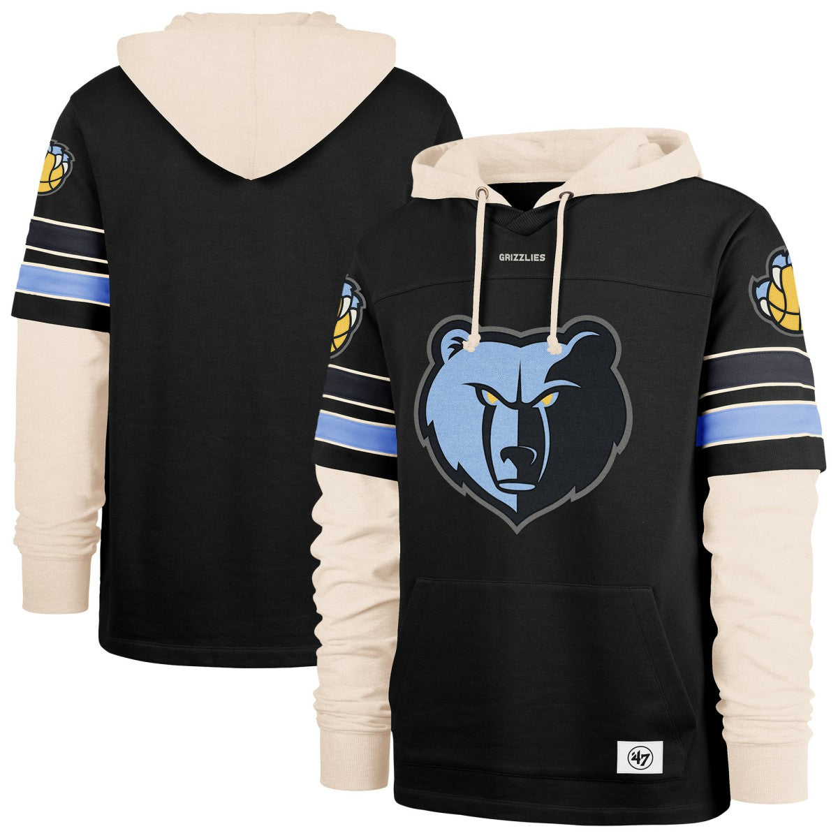 Memphis Grizzlies '47 Split Zone Cornerback Duo Hoodie On Sale