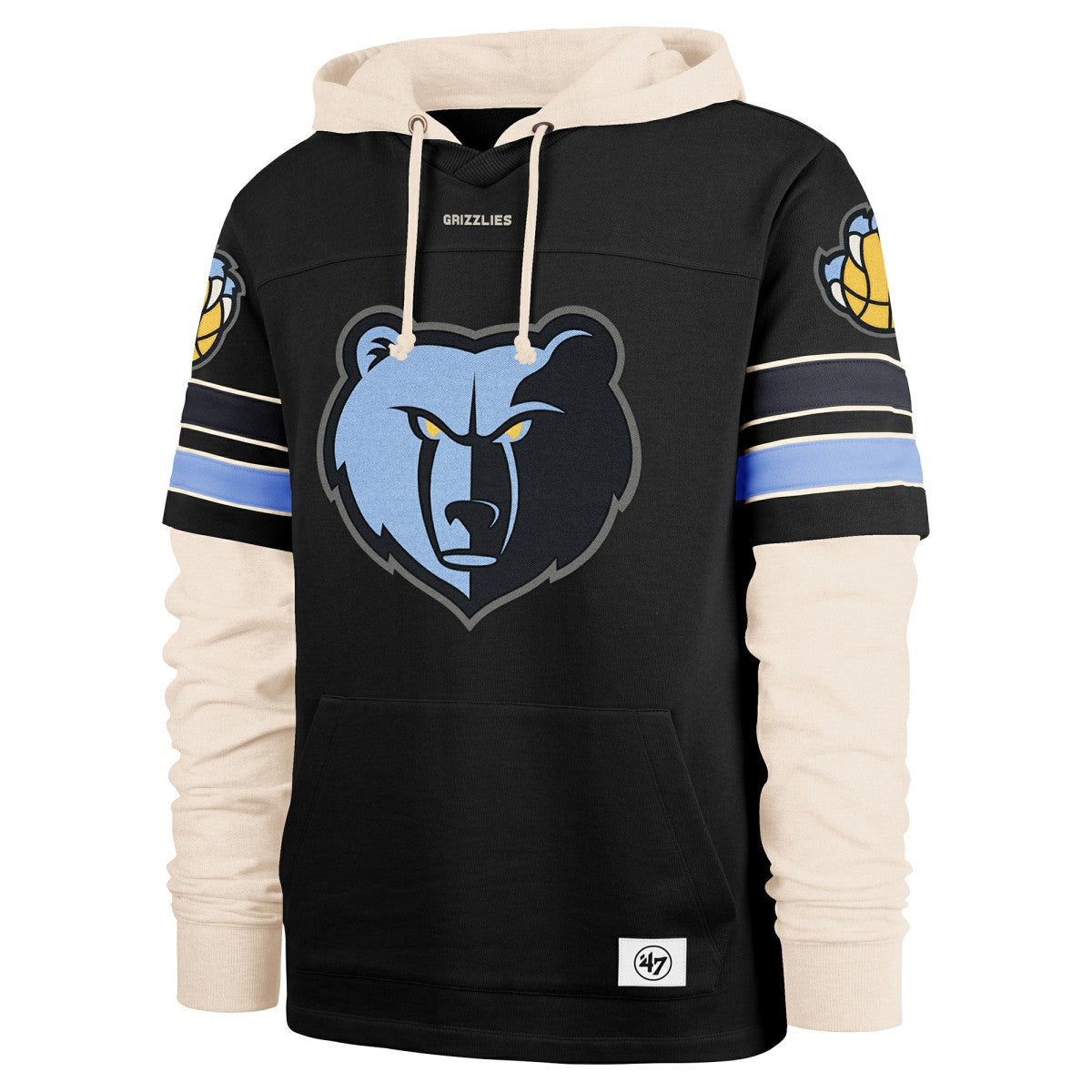 Memphis Grizzlies '47 Split Zone Cornerback Duo Hoodie On Sale