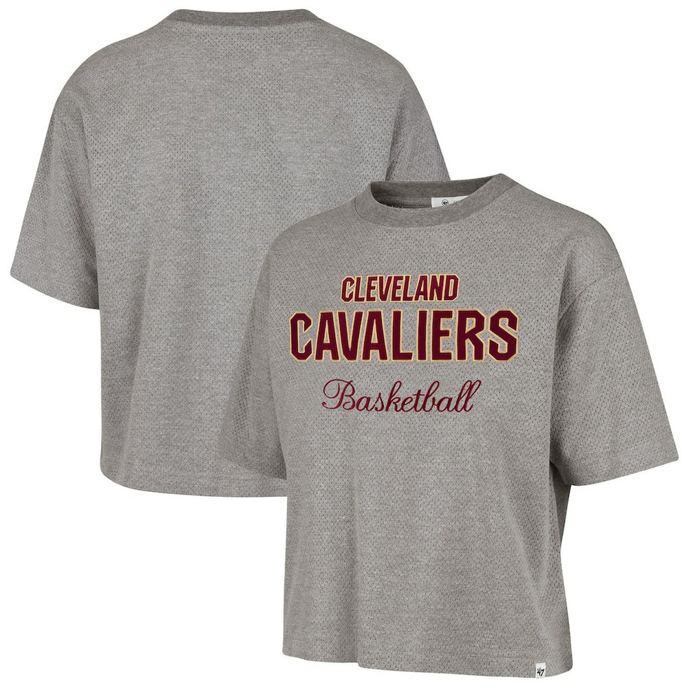 Cleveland Cavaliers '47 Women's Pivot Drop Needle Cropped T-Shirt sale Outlet