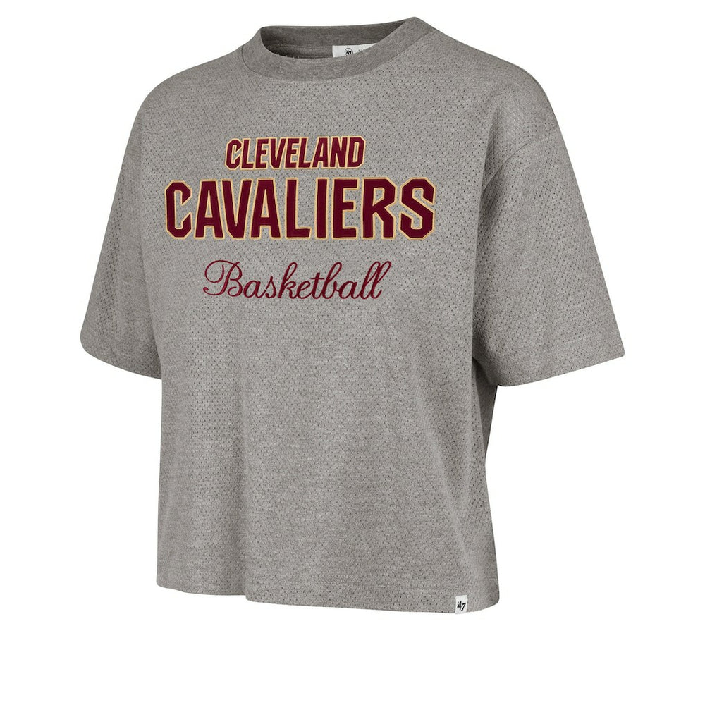 Cleveland Cavaliers '47 Women's Pivot Drop Needle Cropped T-Shirt sale Outlet