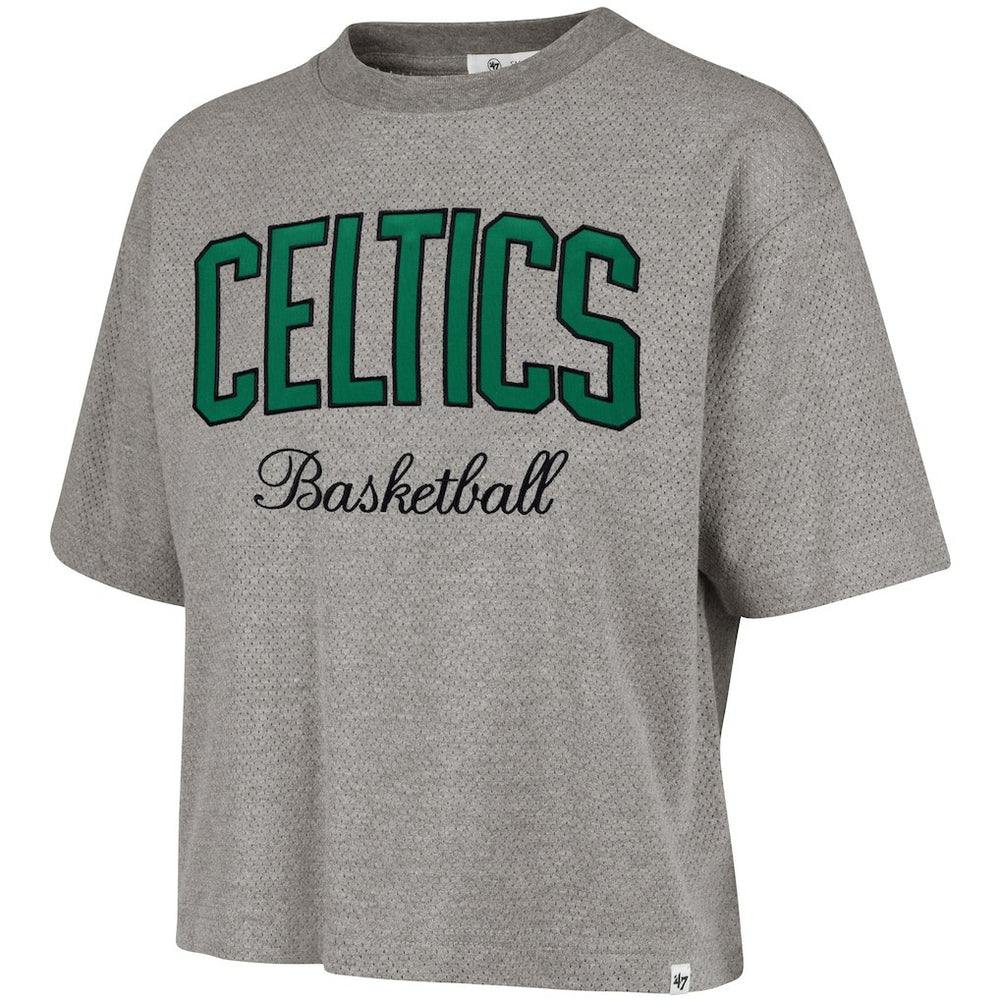 Boston Celtics '47 Women's Pivot Drop Needle Cropped T-Shirt Discount