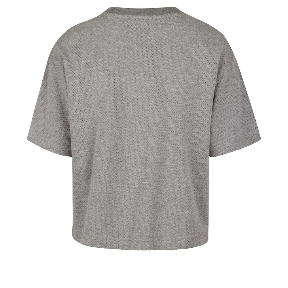 New York Knicks '47 Women's Pivot Drop Needle Cropped T-Shirt Outlet