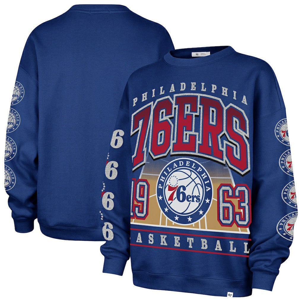 Philadelphia 76ers '47 Women's Go Big Oversized Sweatshirt On Sale