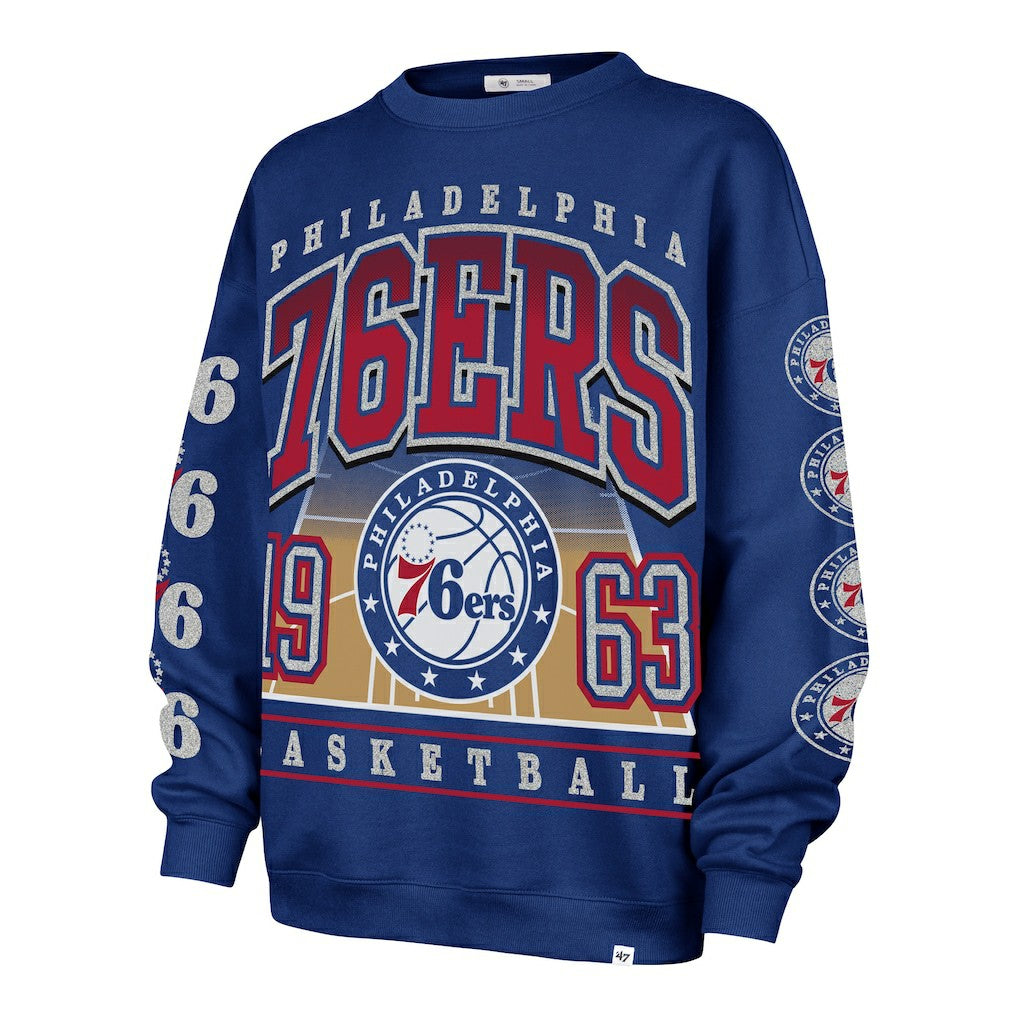 Philadelphia 76ers '47 Women's Go Big Oversized Sweatshirt On Sale