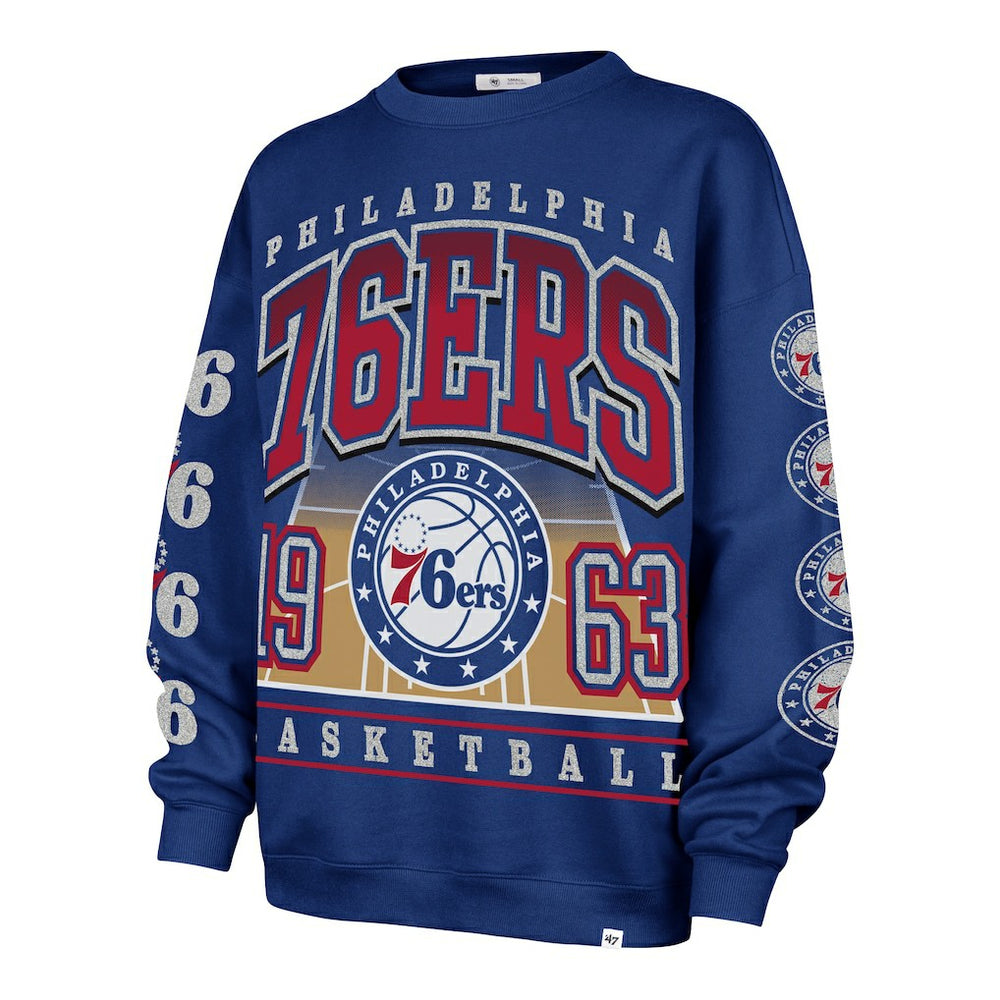 Philadelphia 76ers '47 Women's Go Big Oversized Sweatshirt On Sale