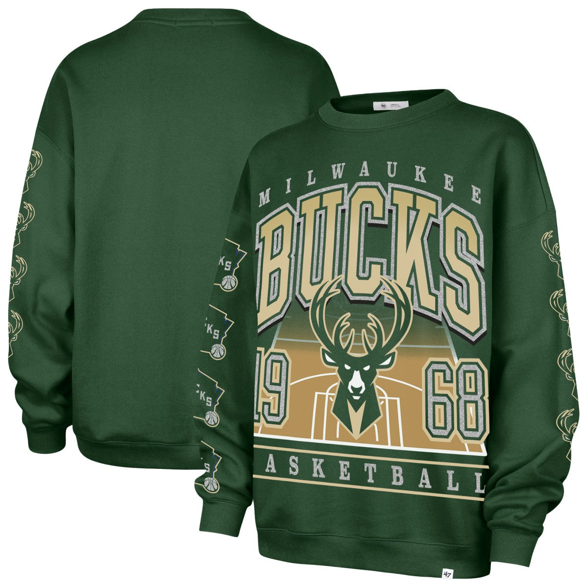 Milwaukee Bucks '47 Women's Go Big Oversized Sweatshirt Outlet