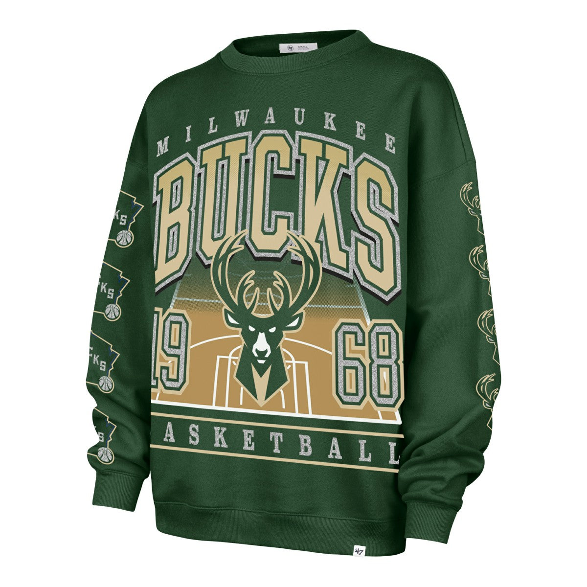 Milwaukee Bucks '47 Women's Go Big Oversized Sweatshirt Outlet