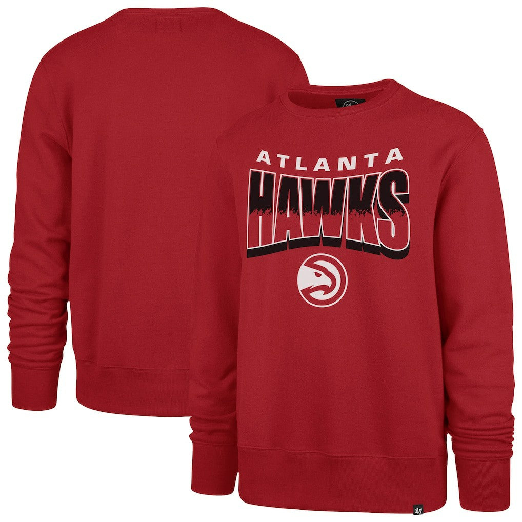 Atlanta Hawks '47 Unisex Brush By Headline Crewneck Sweatshirt On Sale