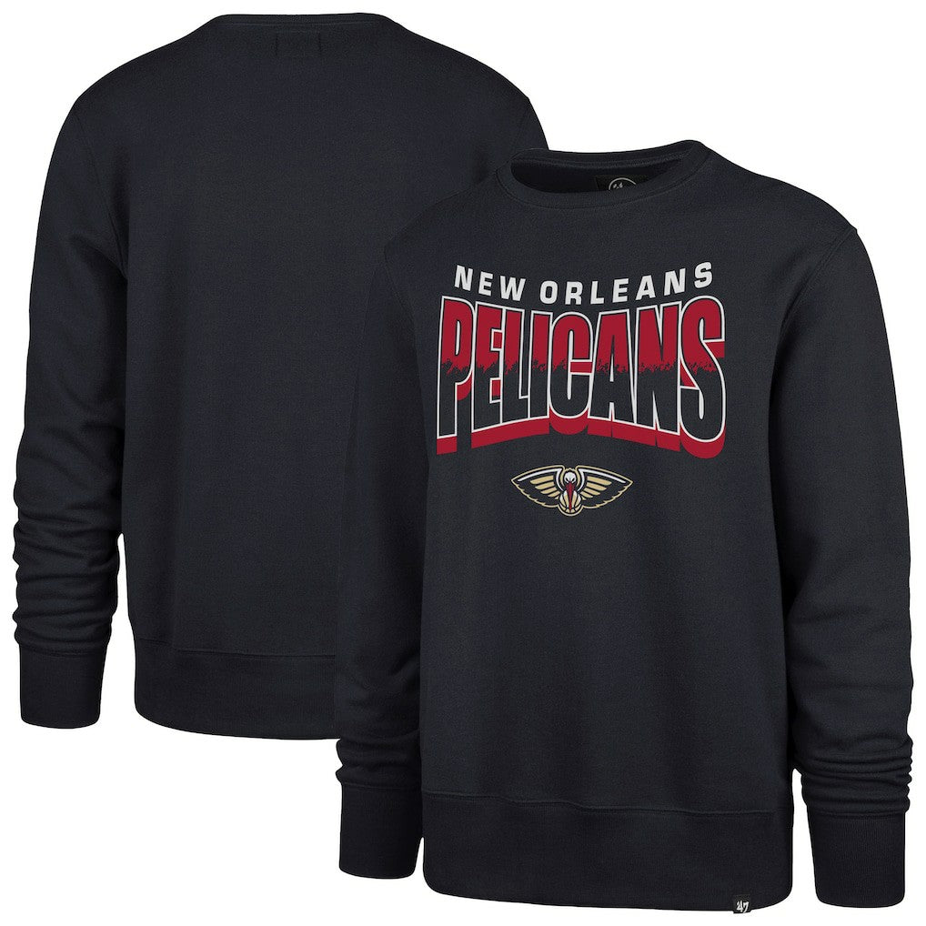 New Orleans Pelicans '47 Unisex Brush By Headline Crewneck Sweatshirt Outlet