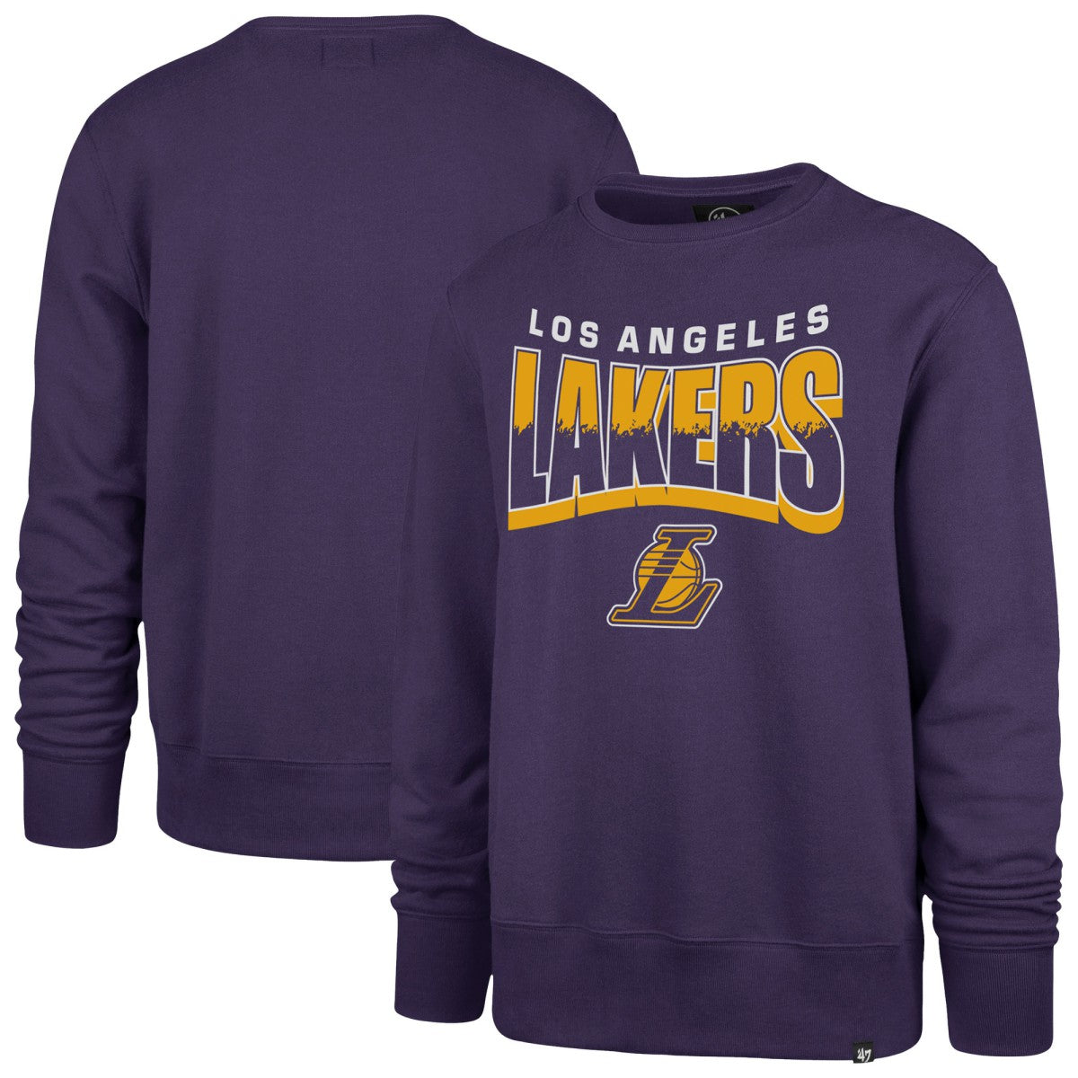 Los Angeles Lakers '47 Unisex Brush By Headline Crewneck Sweatshirt New