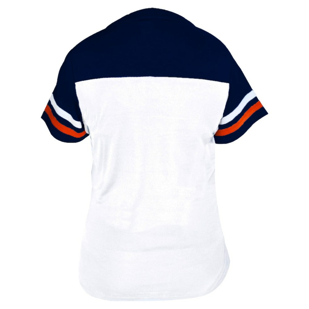 Houston Astros Profile Women's Plus Size Two-Stripe V-Neck T-Shirt | MLB Shop