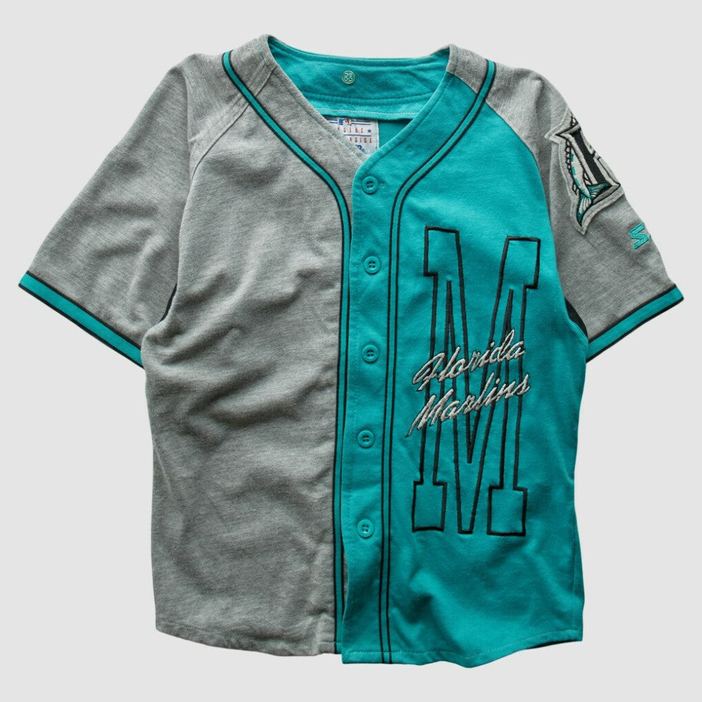 Miami Marlins Starter 90s Full Button Top | MLB US