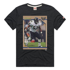 Baltimore Ravens  Ray Lewis  Homage Unisex NFL Topps Trading Card Tri-Blend T-Shirt