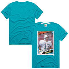 Miami Dolphins  Dan Marino  Homage Unisex NFL Topps Trading Card Tri-Blend T-Shirt