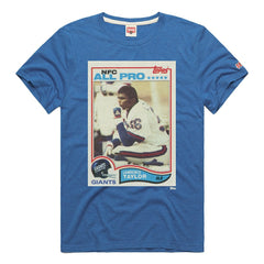 New York Giants  Lawrence Taylor  Homage Unisex NFL Topps Trading Card Tri-Blend T-Shirt