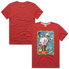 San Francisco 49ers  Jerry Rice  Homage Unisex NFL Topps Trading Card Tri-Blend T-Shirt