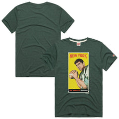 New York Jets  Joe Namath  Homage Unisex NFL Topps Trading Card Tri-Blend T-Shirt