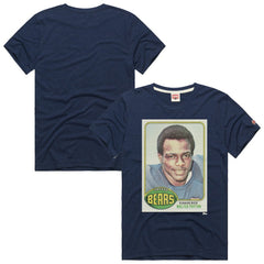 Chicago Bears  Walter Payton  Homage Unisex NFL Topps Trading Card Tri-Blend T-Shirt