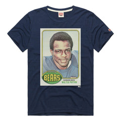 Chicago Bears  Walter Payton  Homage Unisex NFL Topps Trading Card Tri-Blend T-Shirt