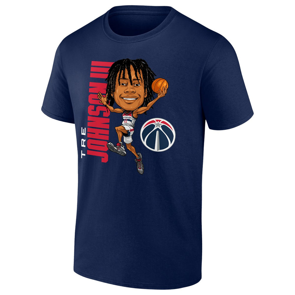 Tre Johnson III Washington Wizards Caricature T-Shirt On Sale