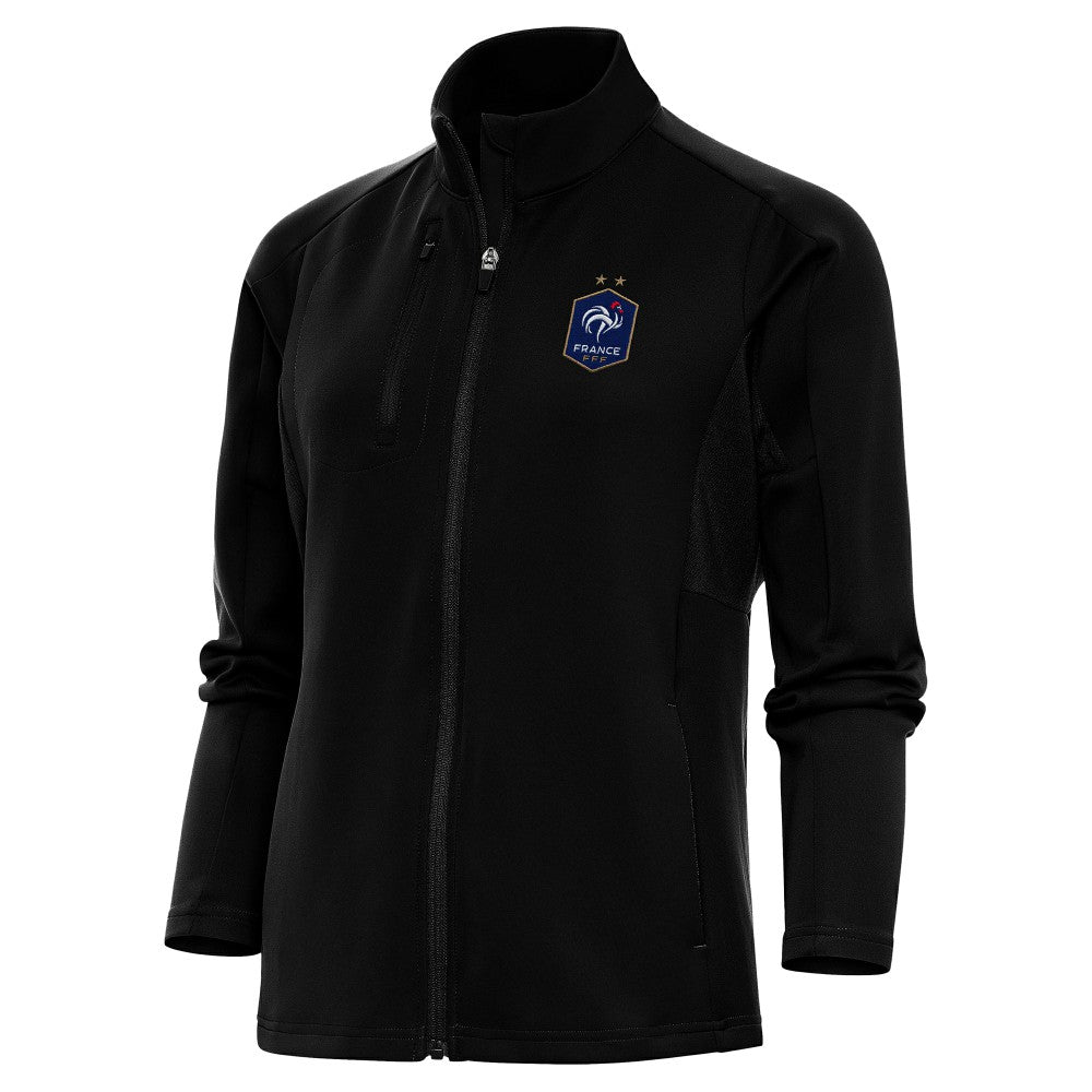 France National Team Antigua Women's Genesis Full-Zip Jacket Black