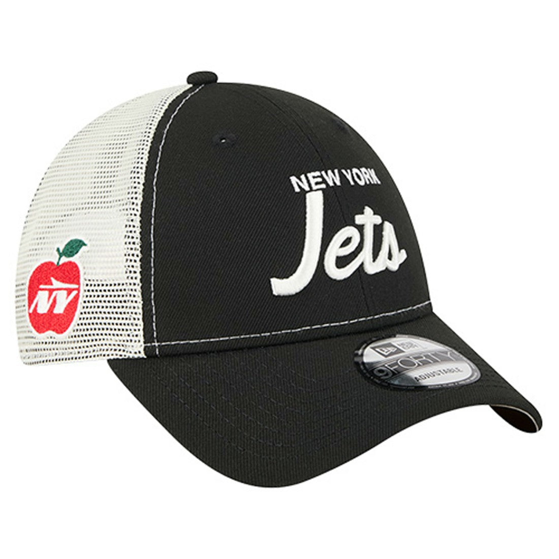 New York Jets New Era Apple Trucker 9FORTY Adjustable Hat