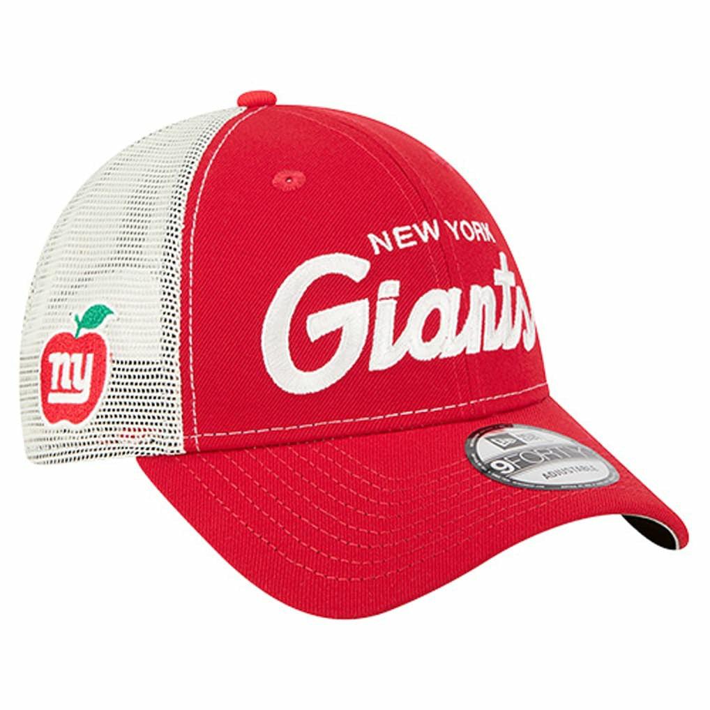 New York Giants New Era Apple Trucker 9FORTY Adjustable Hat