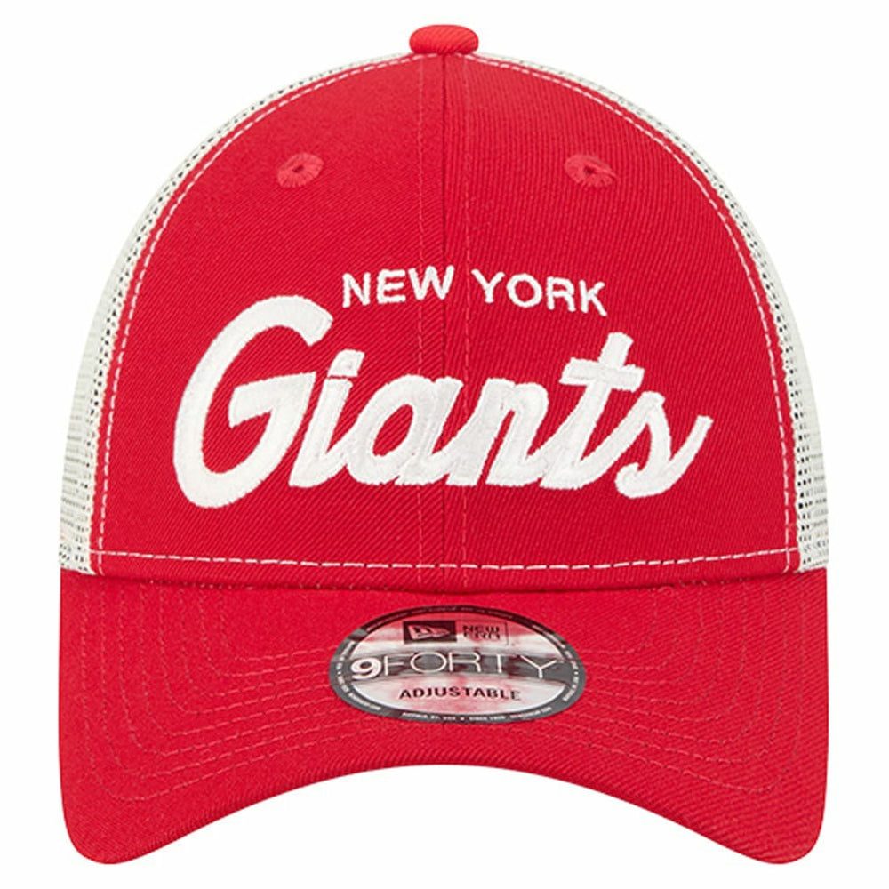 New York Giants New Era Apple Trucker 9FORTY Adjustable Hat