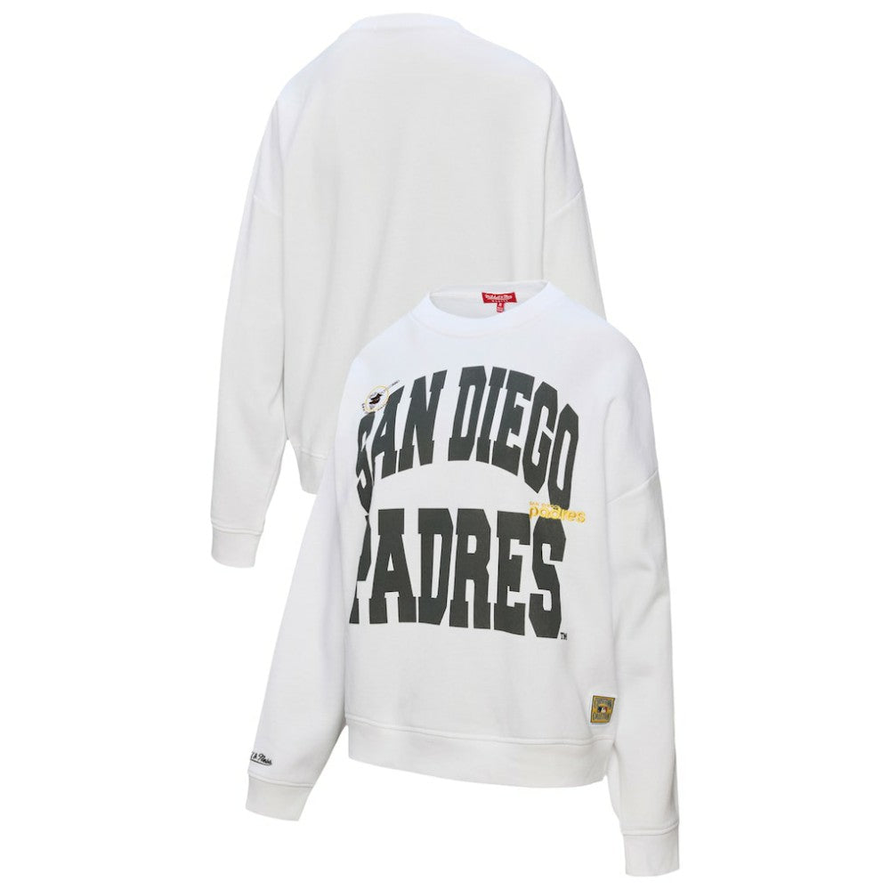 San Diego Padres Mitchell & Ness Women's Oversized Cooperstown Sweatshirt | MLB Sale