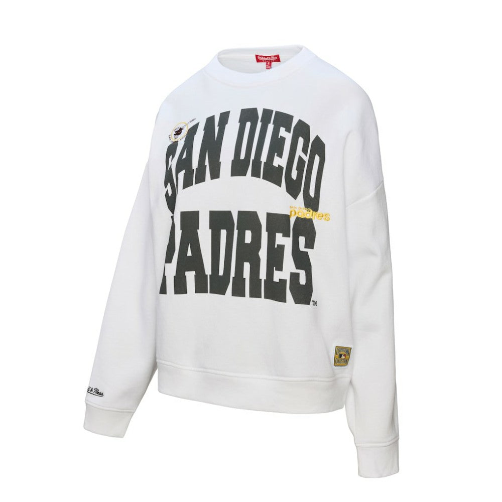 San Diego Padres Mitchell & Ness Women's Oversized Cooperstown Sweatshirt | MLB Sale