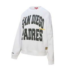 San Diego Padres Mitchell & Ness Women's Oversized Cooperstown Sweatshirt | MLB Sale