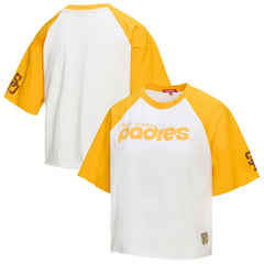 San Diego Padres Mitchell & Ness Women's Cropped Raglan Boxy T-Shirt | MLB Sale