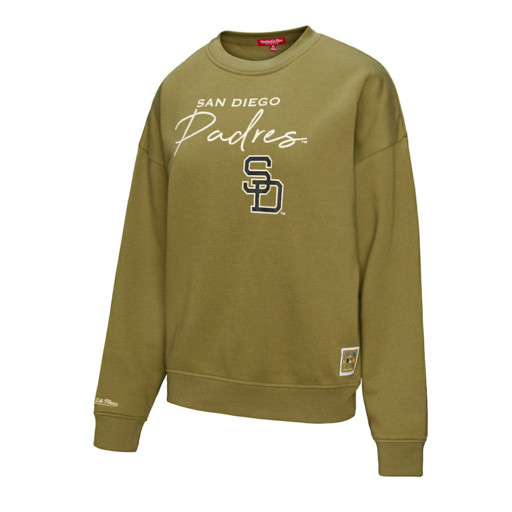 San Diego Padres Mitchell & Ness Women's Oversized Crewneck Sweatshirt | MLB On Sale
