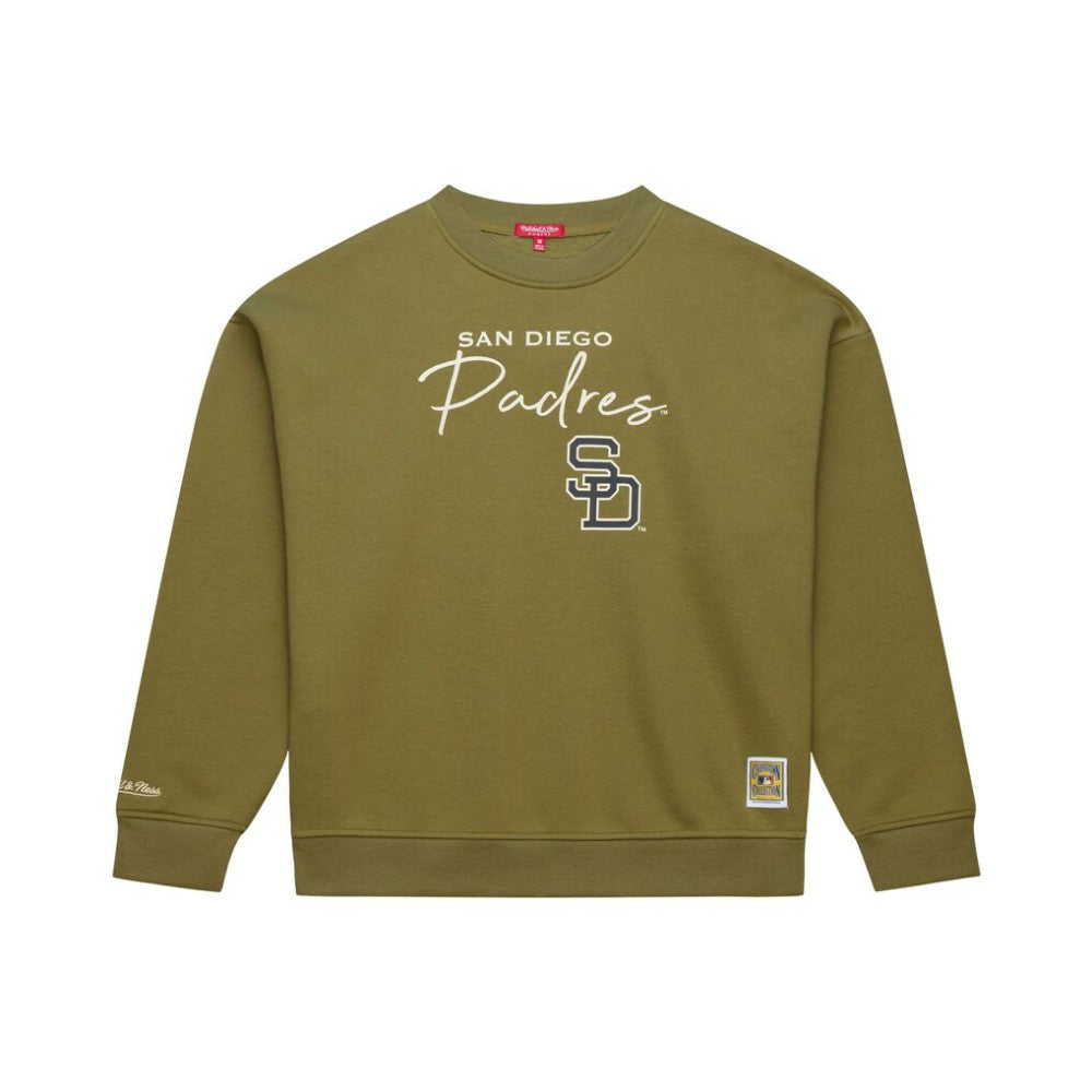 San Diego Padres Mitchell & Ness Women's Oversized Crewneck Sweatshirt | MLB On Sale
