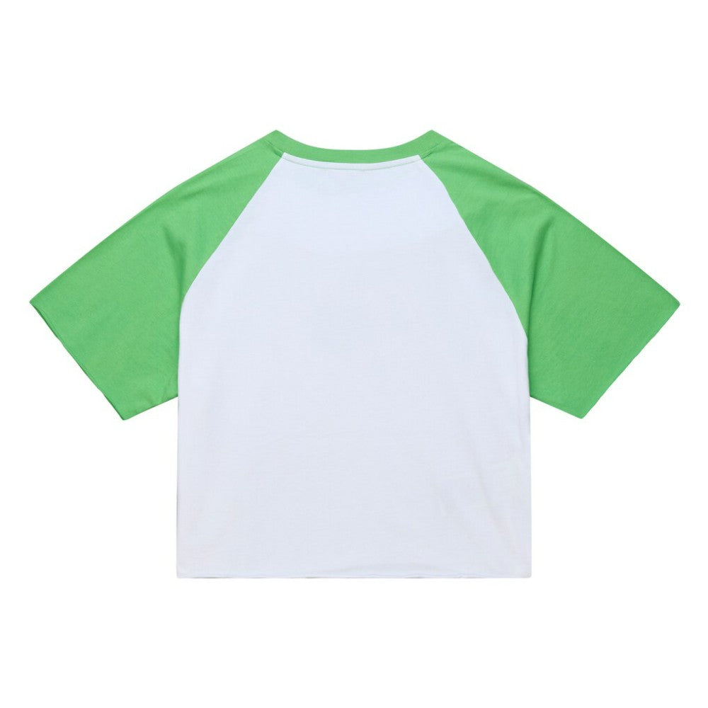 Philadelphia Phillies Mitchell & Ness Women's Cropped Raglan Mascot Boxy T-Shirt | MLB New